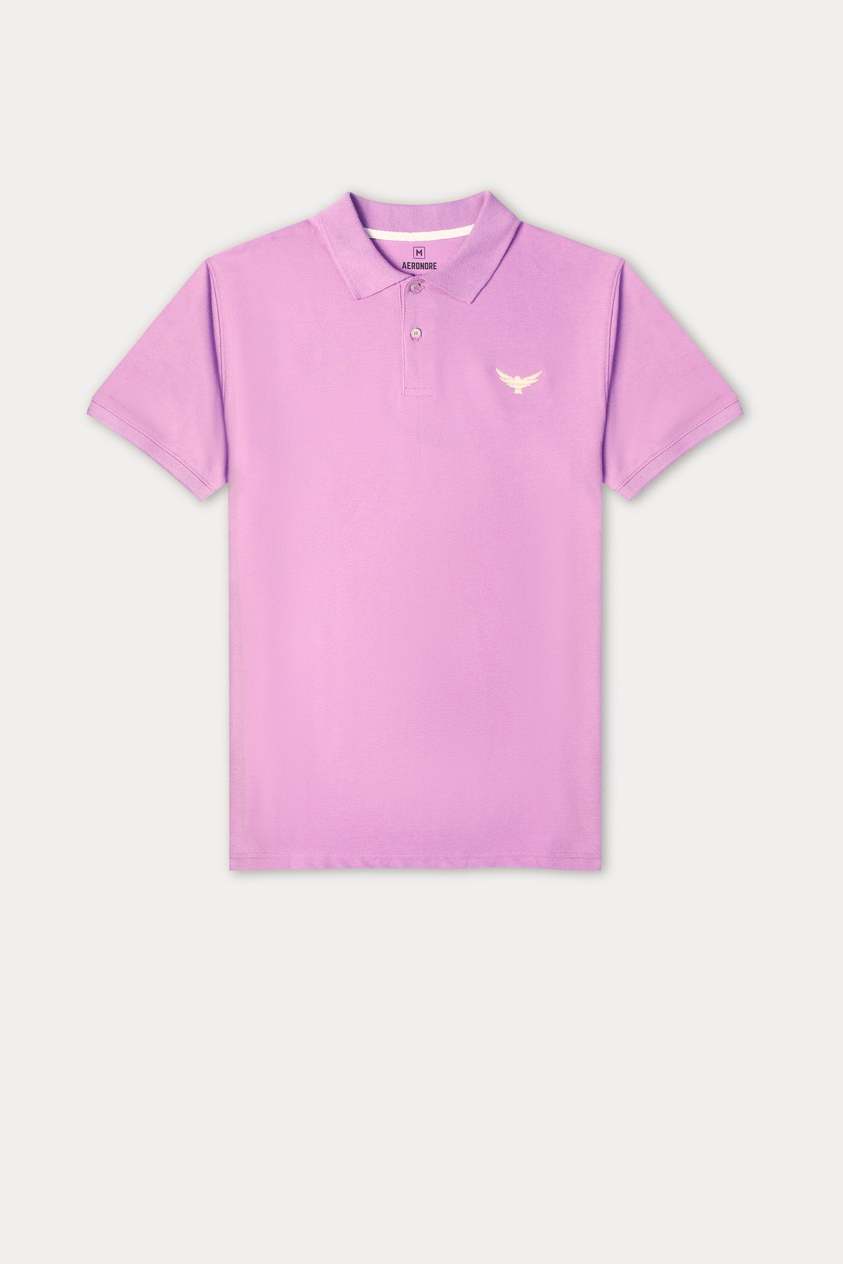 Premium Rib Collar Polo Shirt - Orchid