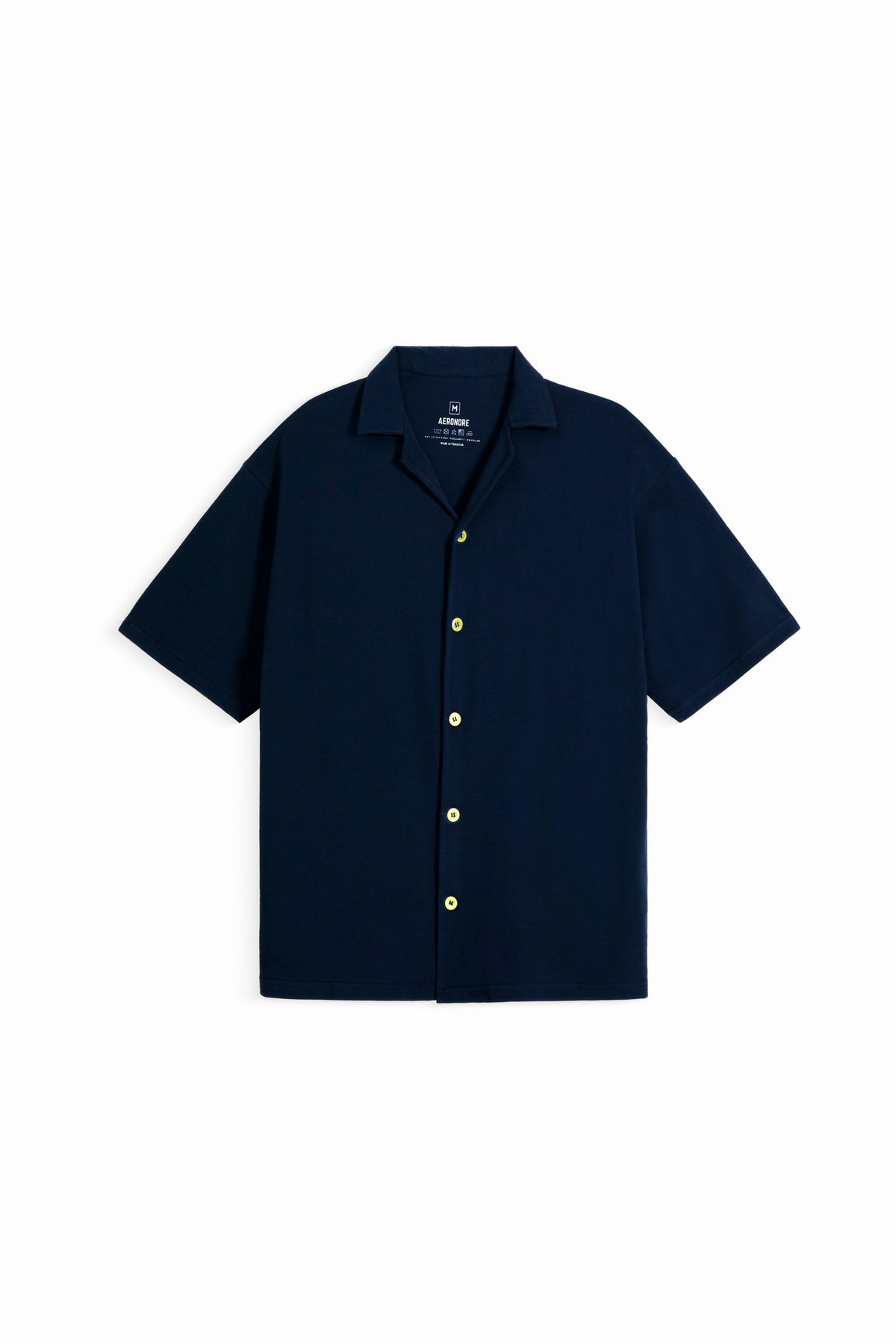 Cotton Terry Resort Collar Shirt - Ultramarine