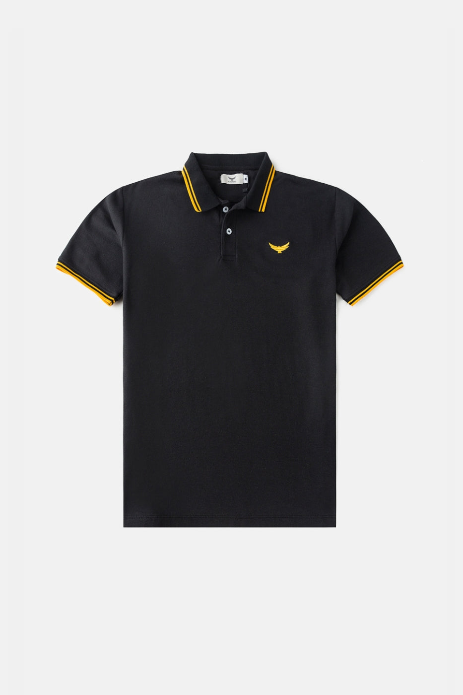 Tipping Collar Polo Shirt - Black