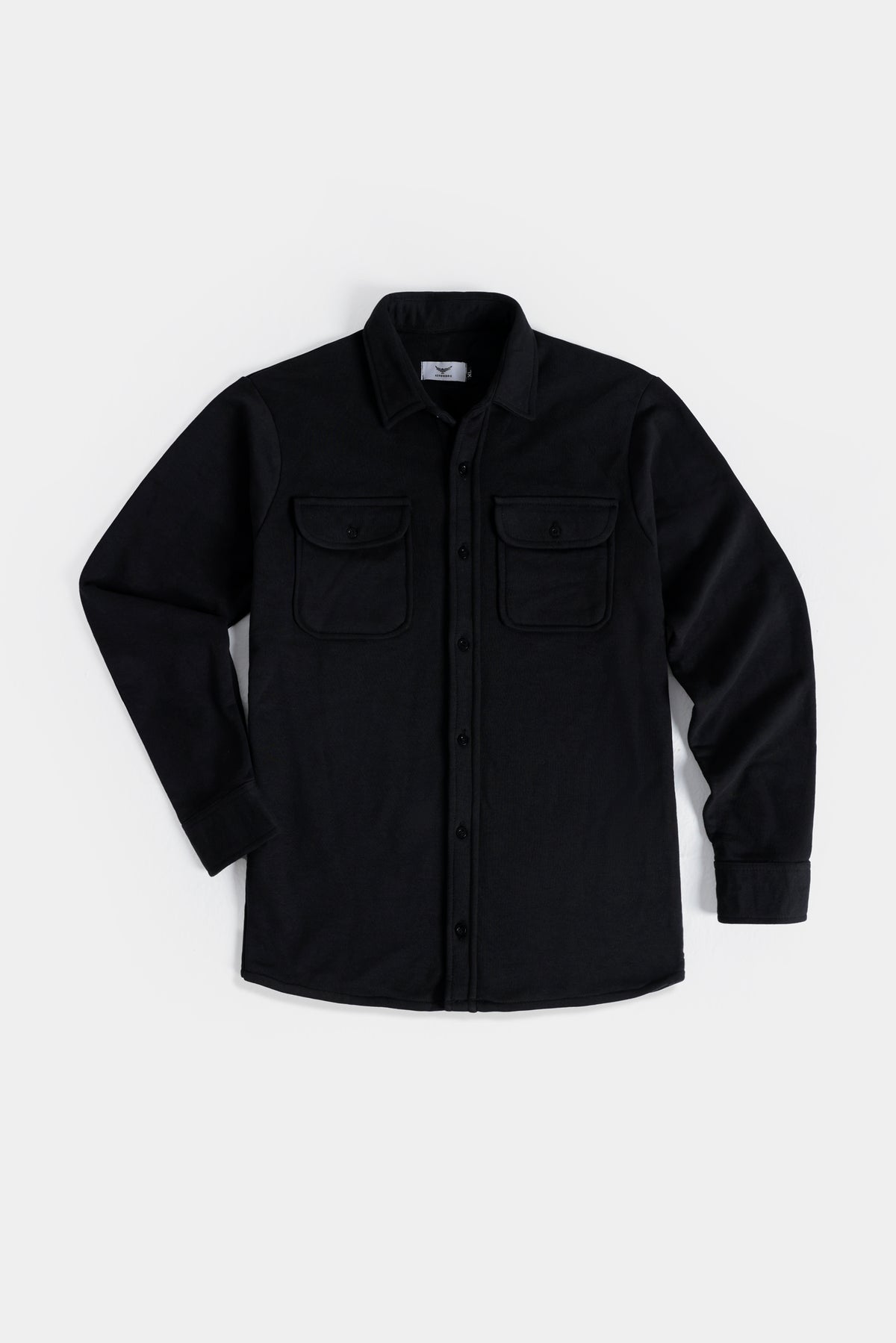 Double Pocket Button up Shacket - Raven