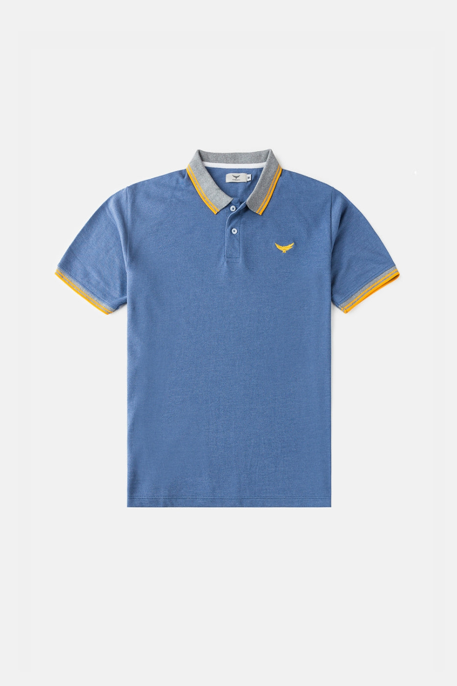 Contrast Collar Polo Shirt - Seattle Blue