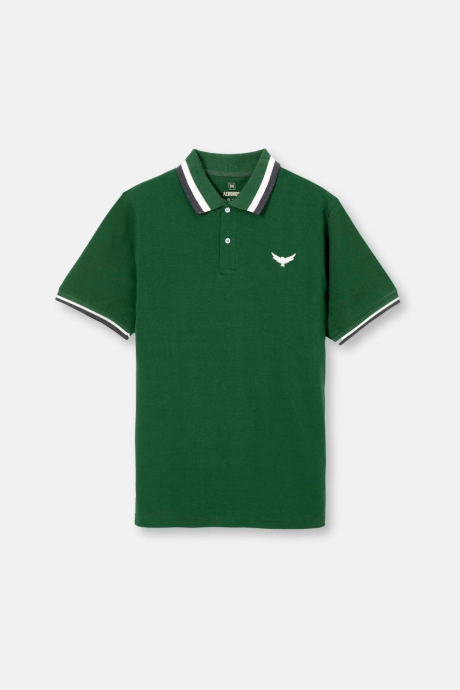 Premium Tipping Collar Polo Shirt - Emerald