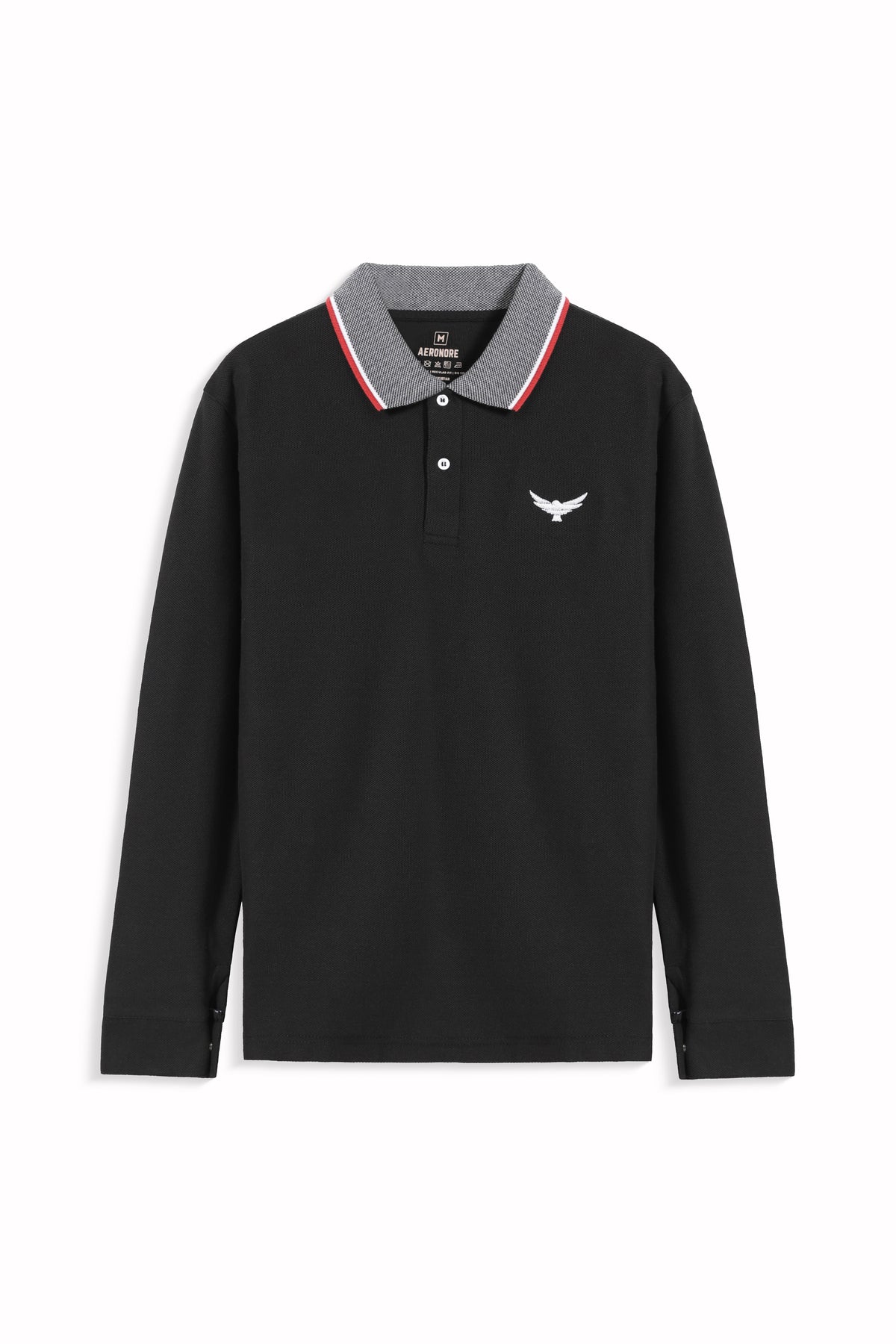 Jacquard Collar Full Polo Shirt - Harmony