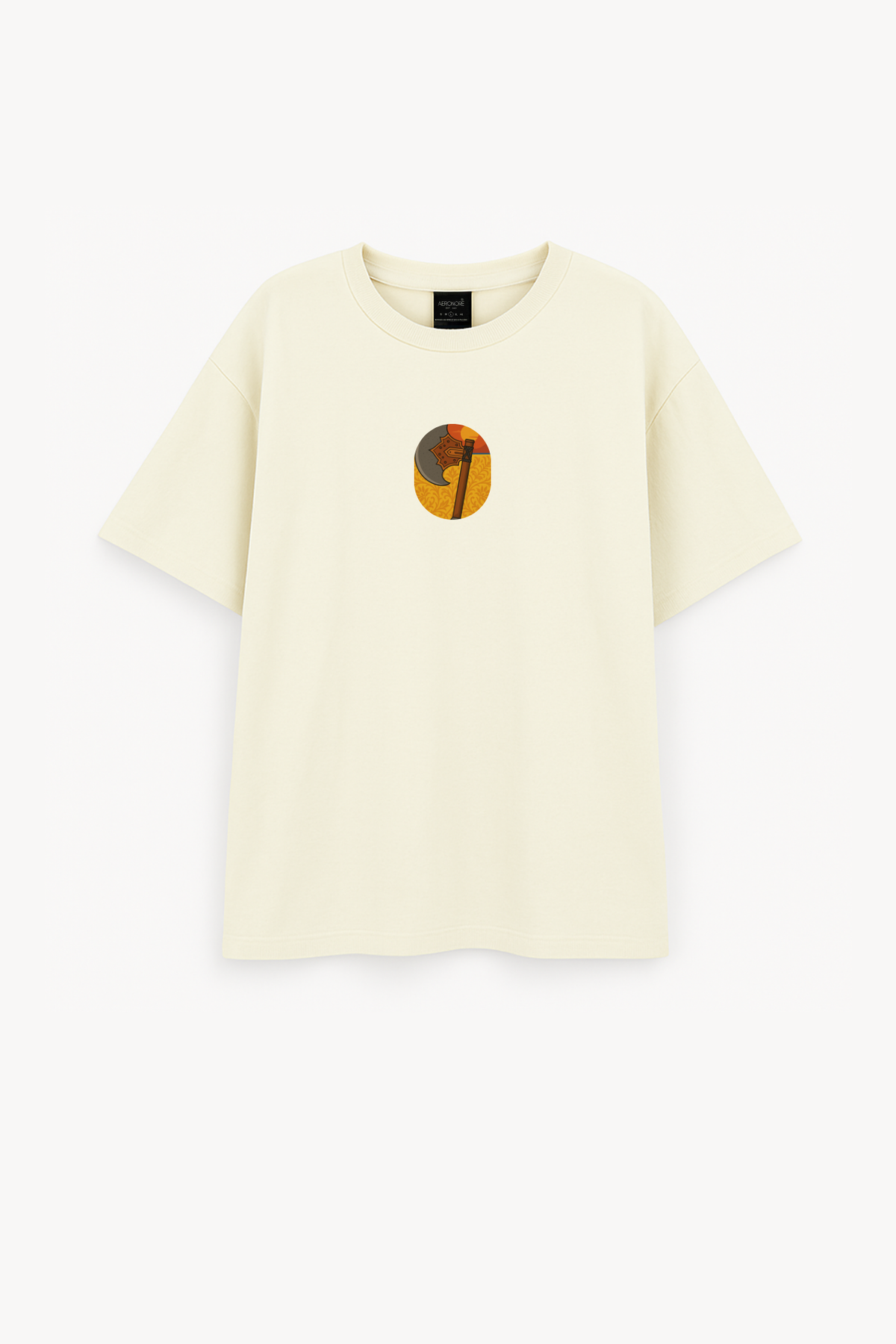 “Gandasa Art” Cotton Oversized T Shirt - Ivory