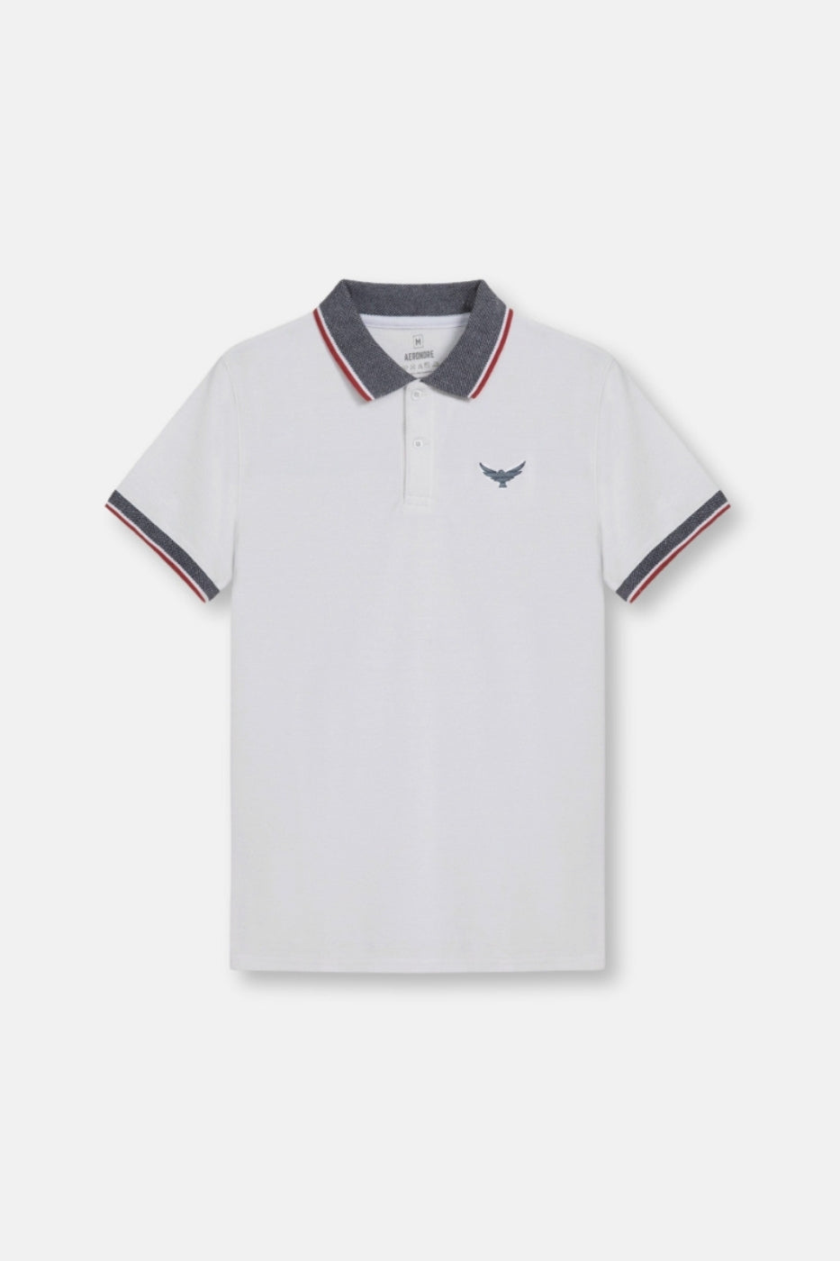 Contrast Jacquard Collar Polo Shirt - Horizon