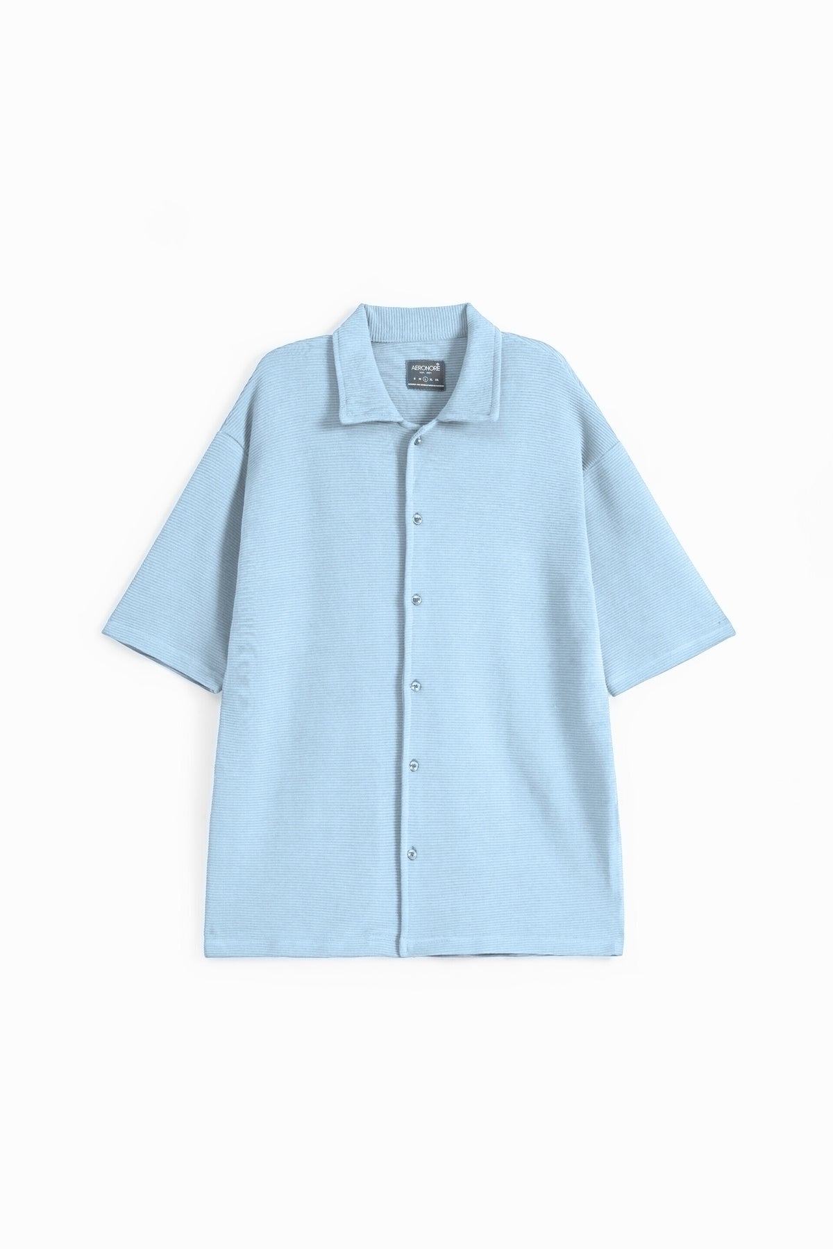 Ottoman Oversized Collar Shirt - Maya Blue