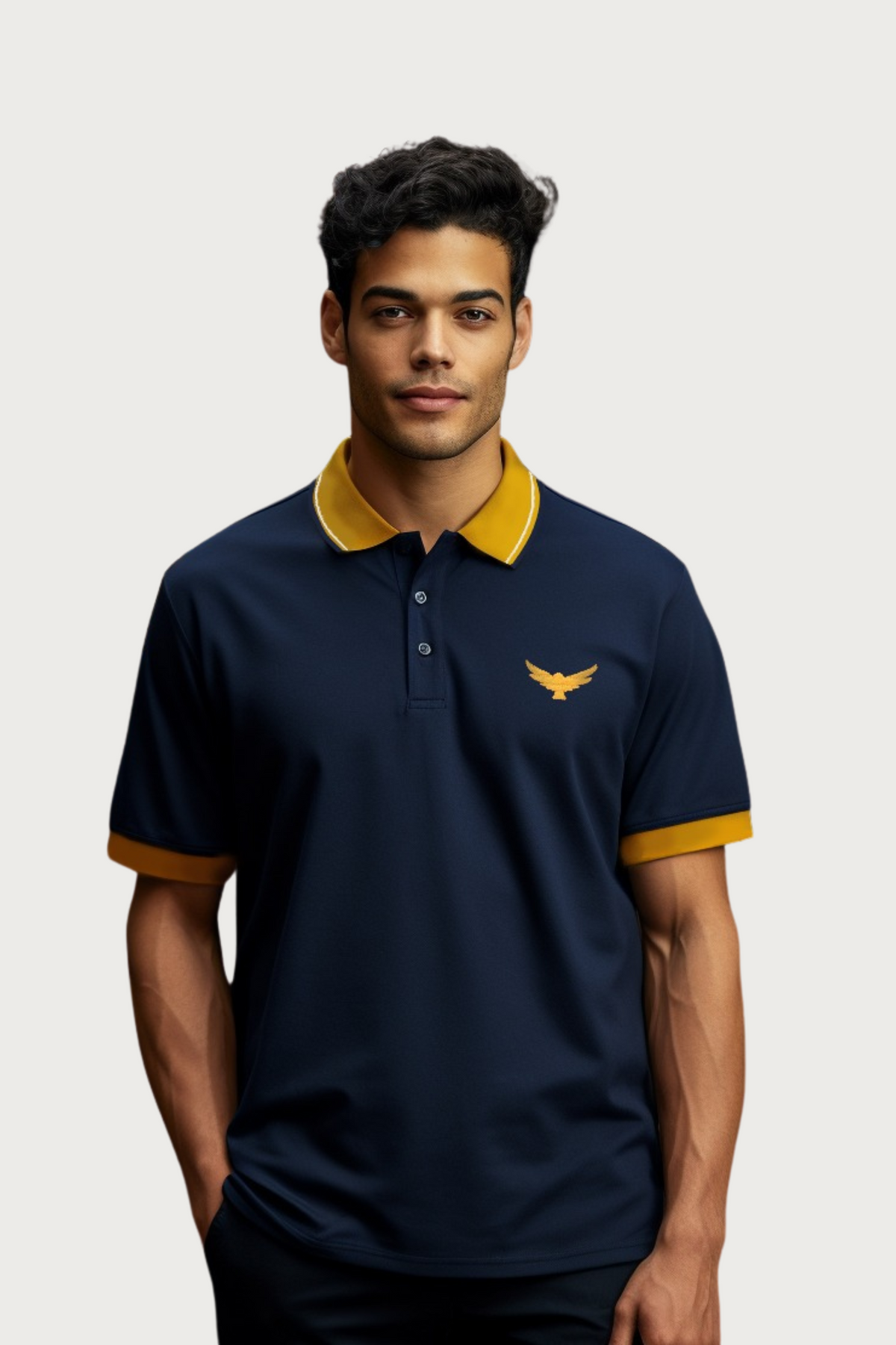 Contrast Collar Polo Shirt - Babylon