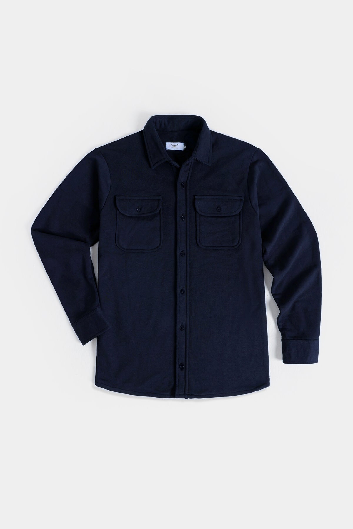 Double Pocket Button up Shacket - Royal Navy