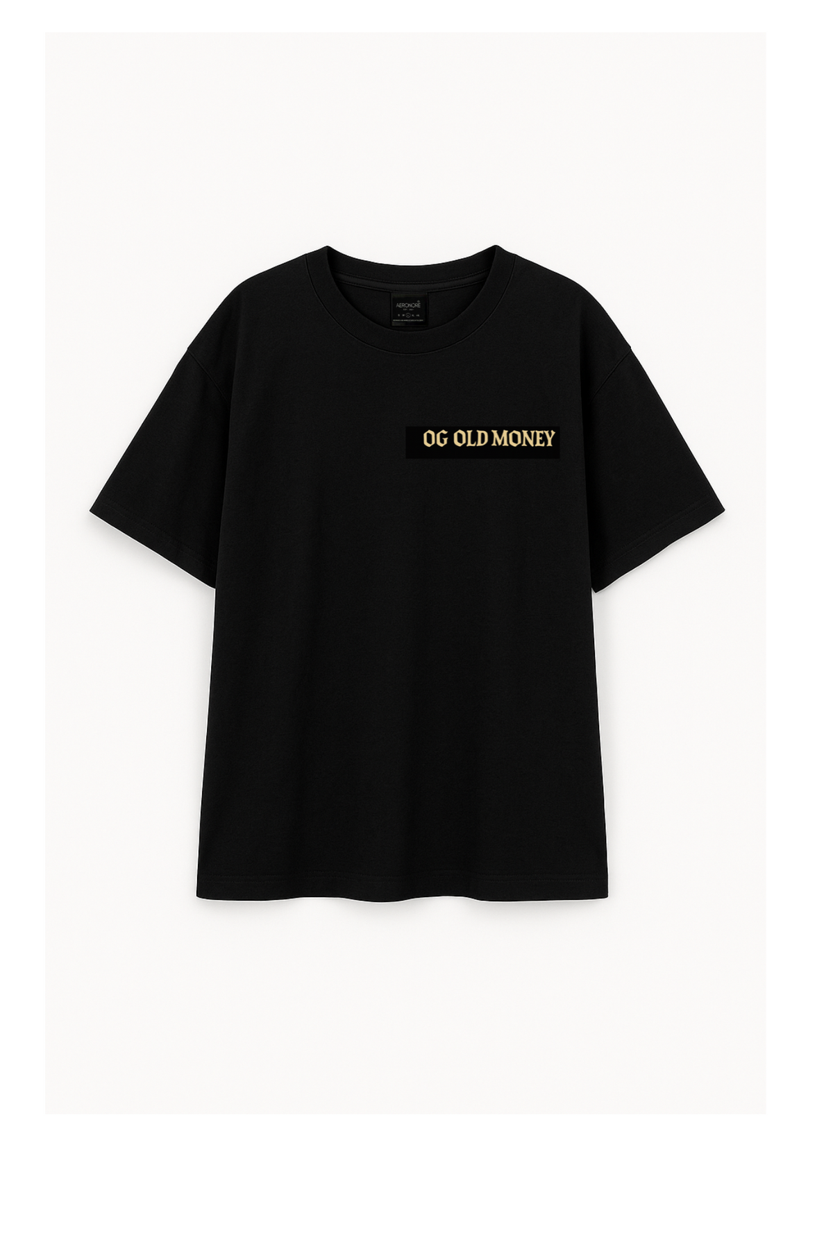 "OG Old Money - Mughal Edition" - Cotton Oversized T Shirt - Black