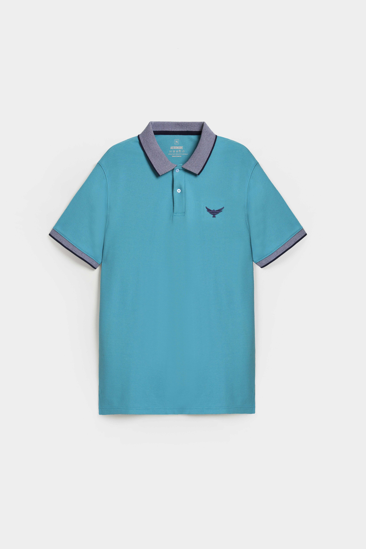 Jacquard Collar Polo Shirt - Voyage