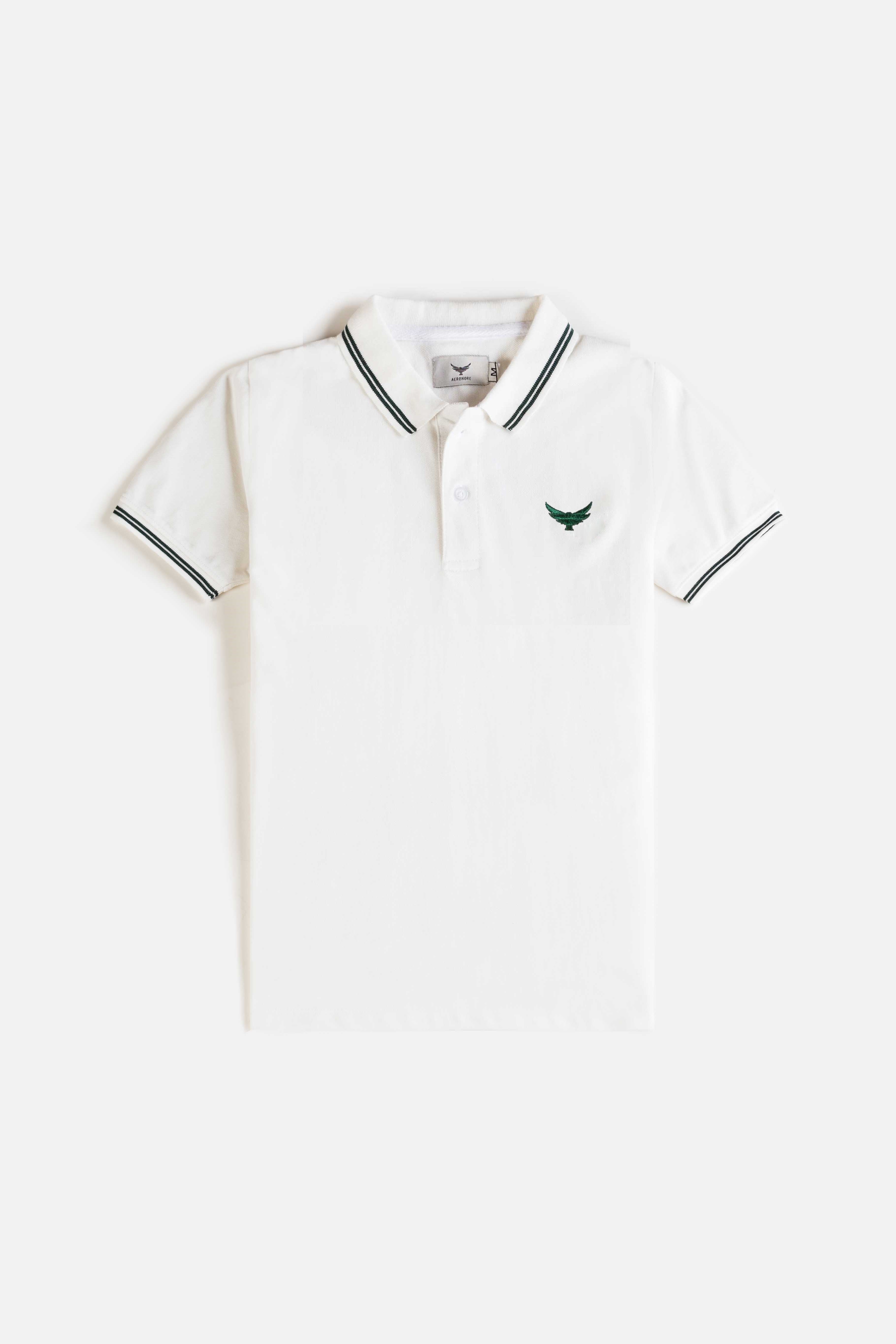 Tipping Collar Polo Shirt - Washington White – Aeronore