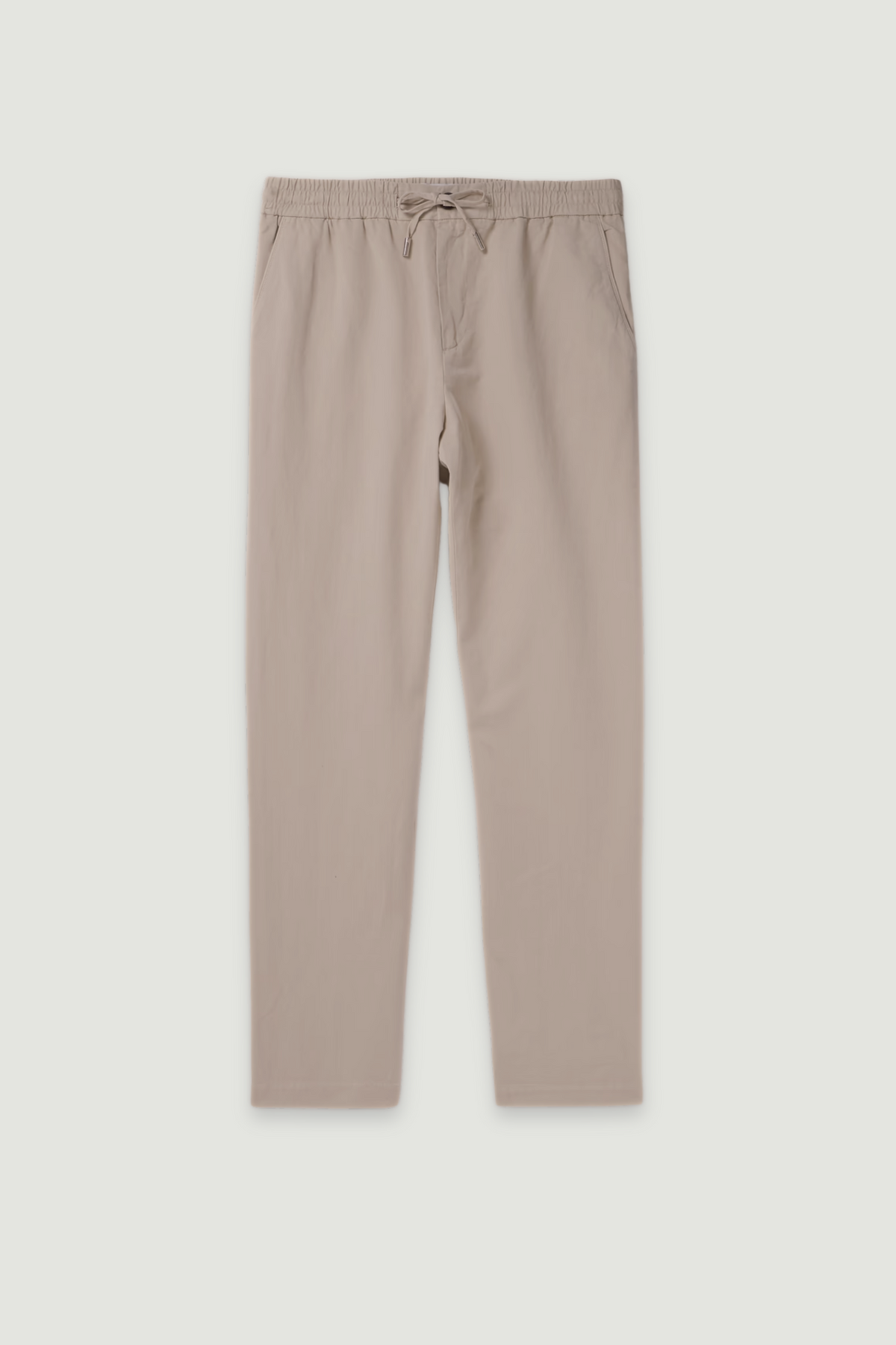 Cotton Twill Straight Pants - Dune
