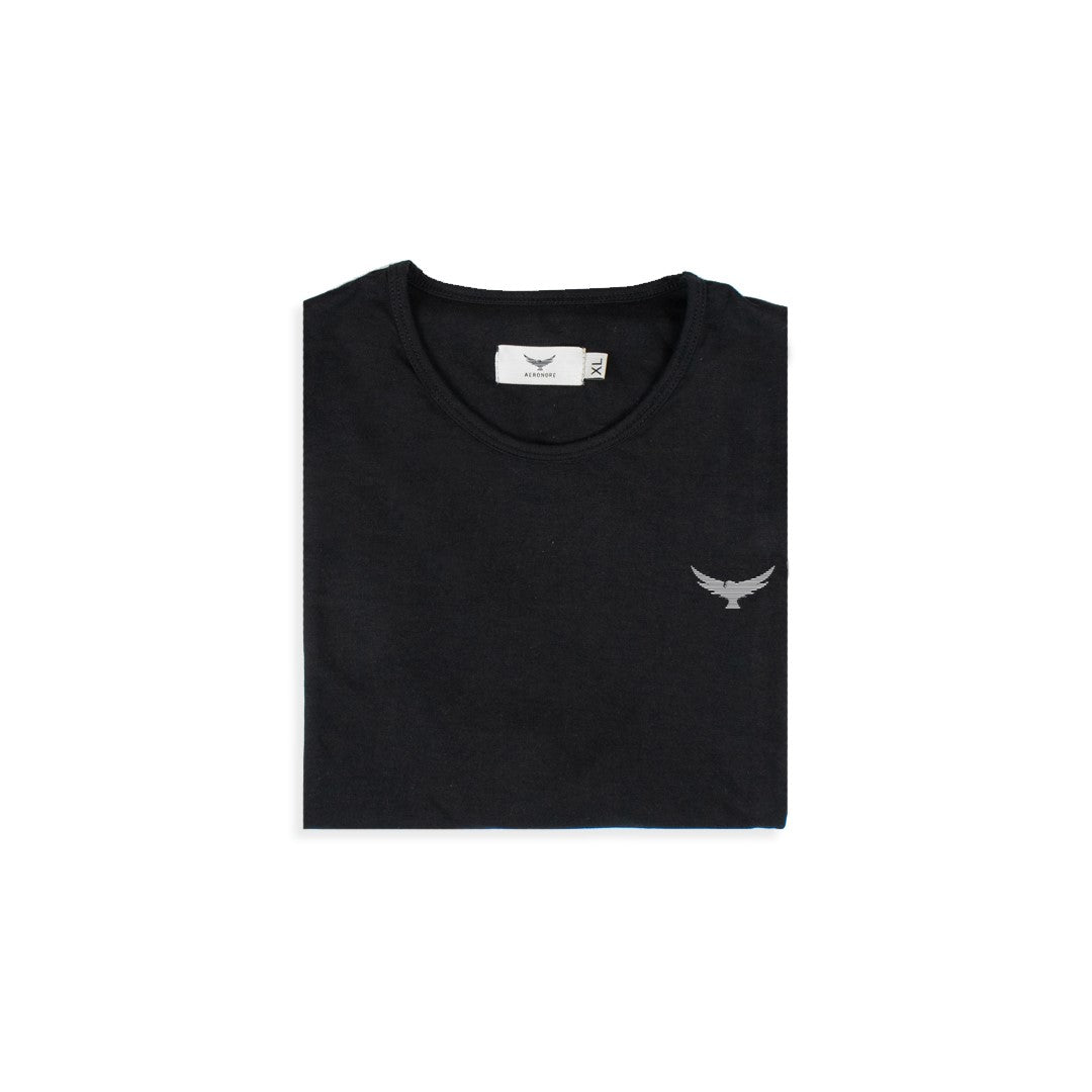 Cotton T Shirt - Metallic Black