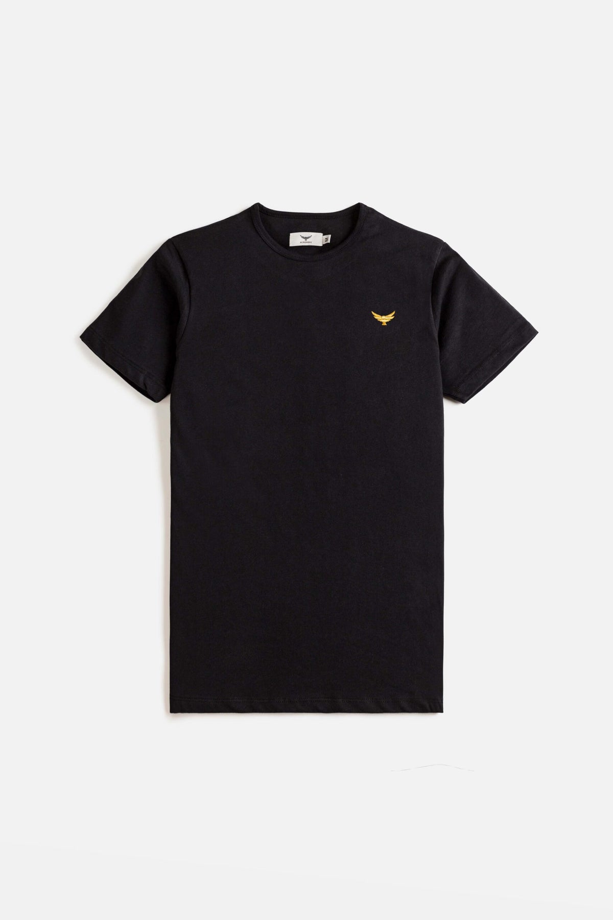 Gold Eagle Cotton T Shirt - Black