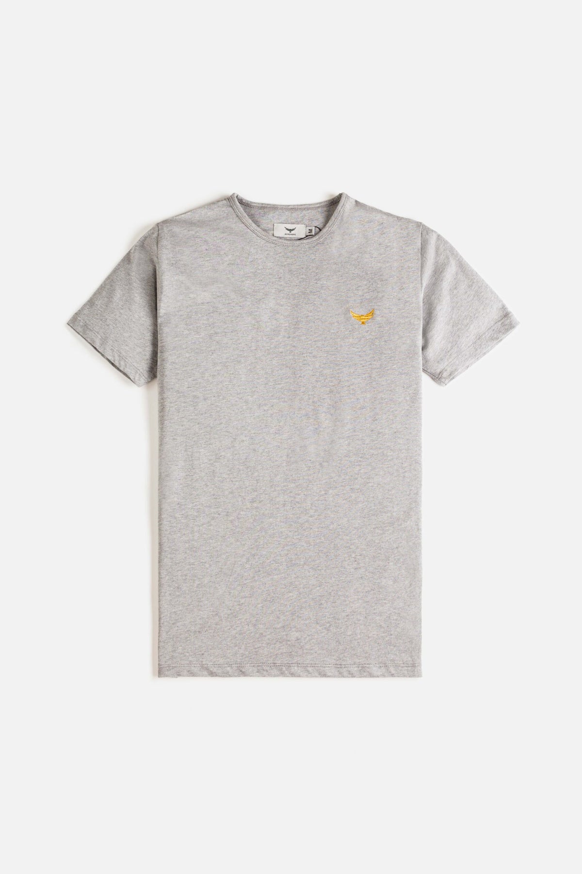 Gold Eagle Cotton T Shirt - Bone White