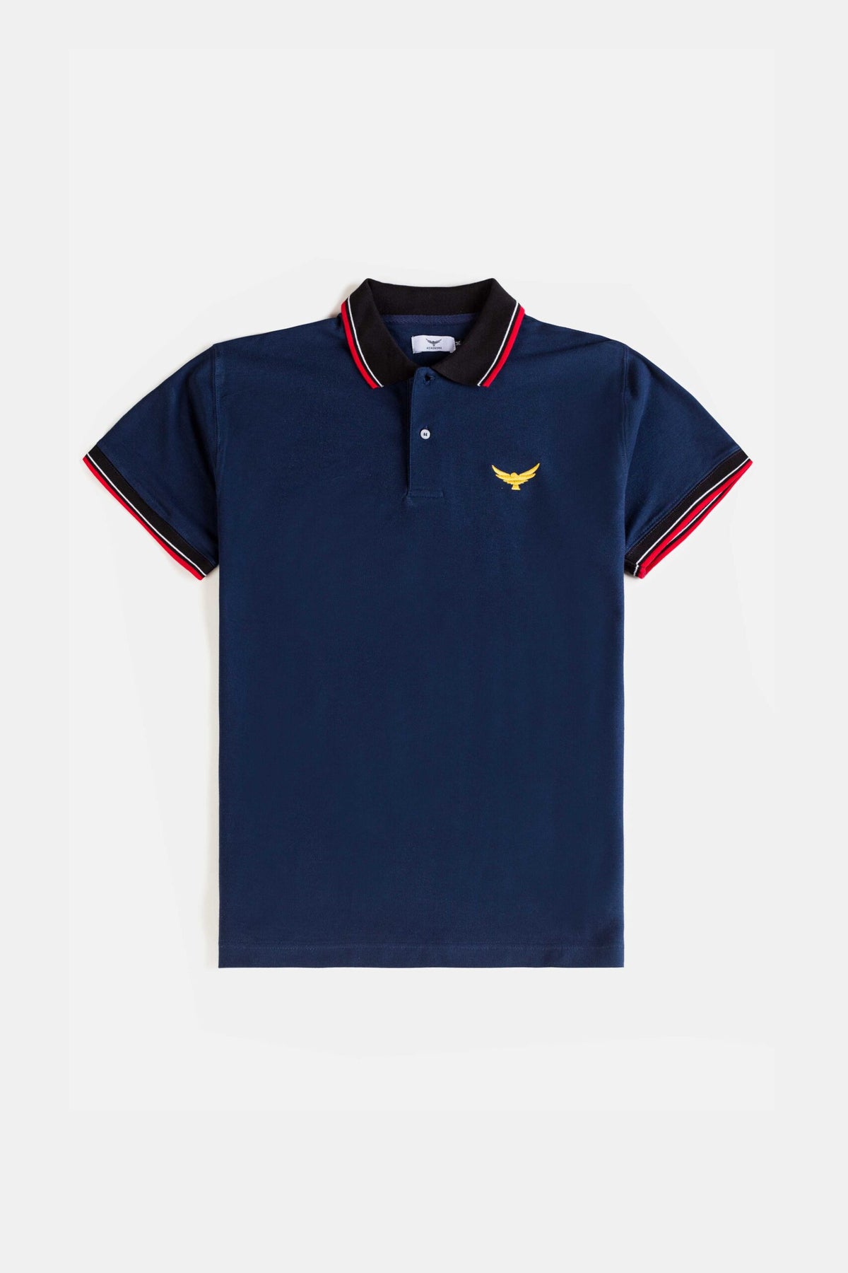 Contrast Tipping Collar Polo Shirt - Royal Blue