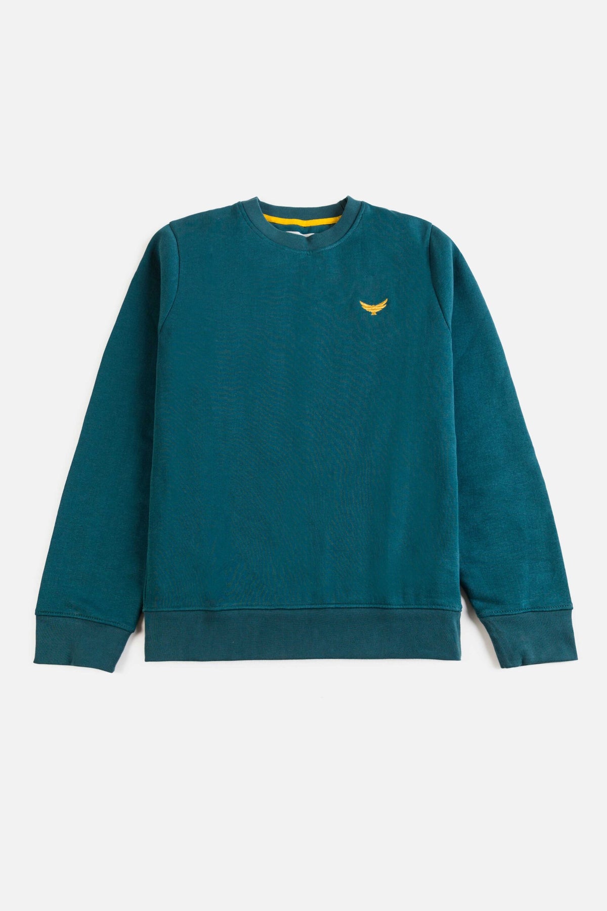 Gold Eagle Fleece Sweatshirt - Turquoise