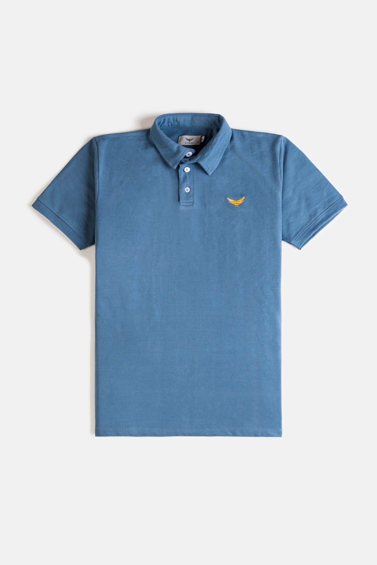 Self Collar Polo Shirt - Montreal Blue