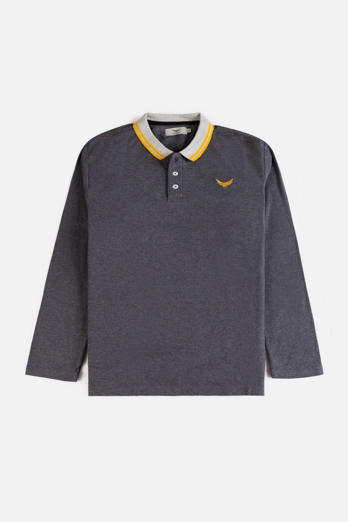 Tipping Full Polo Shirt - Tipped Grey