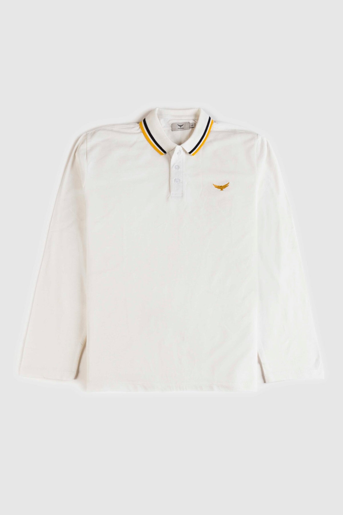 Tipping Full Polo Shirt - White