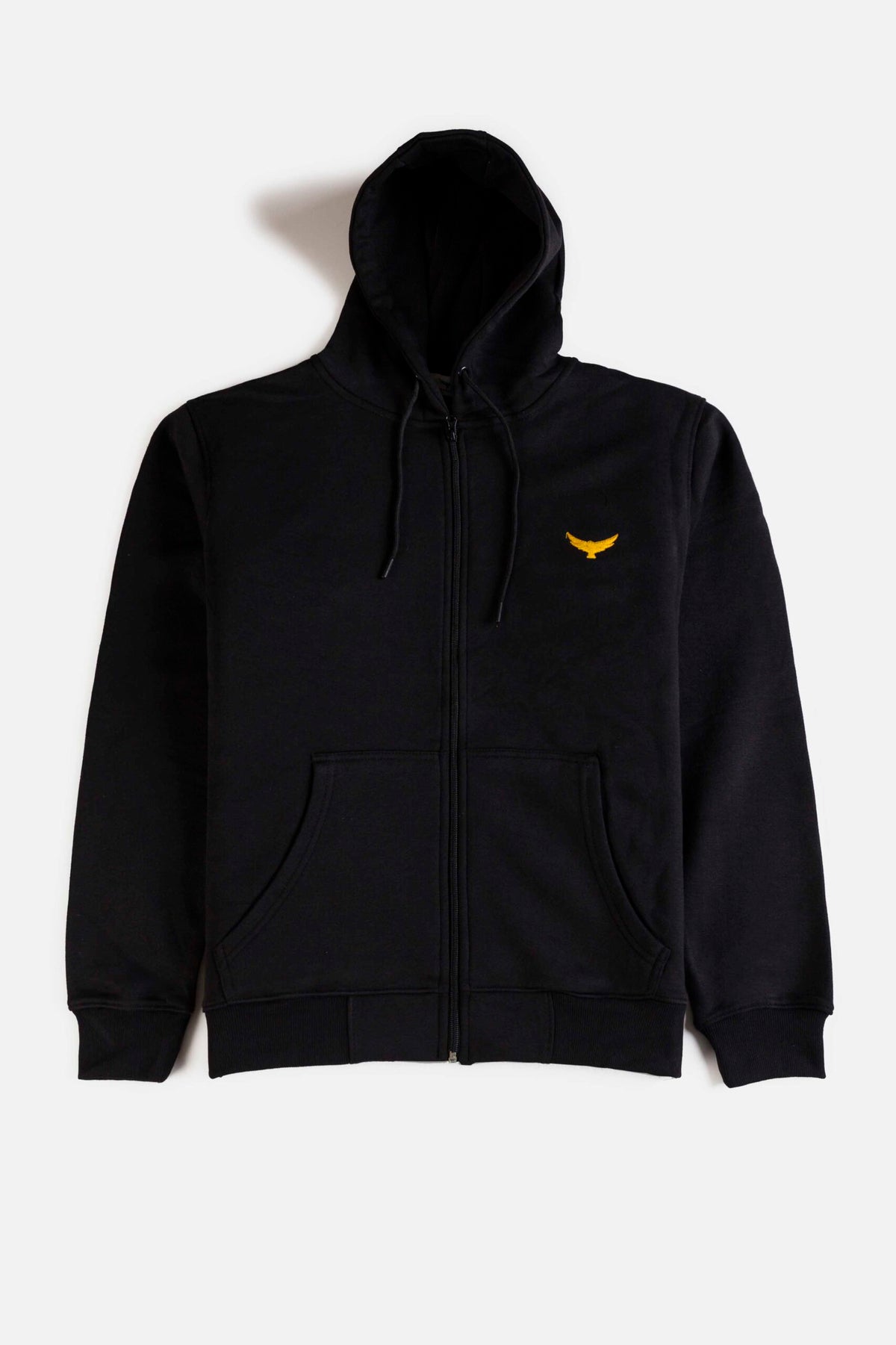 Premium Fleece Zip Hoodie - Black