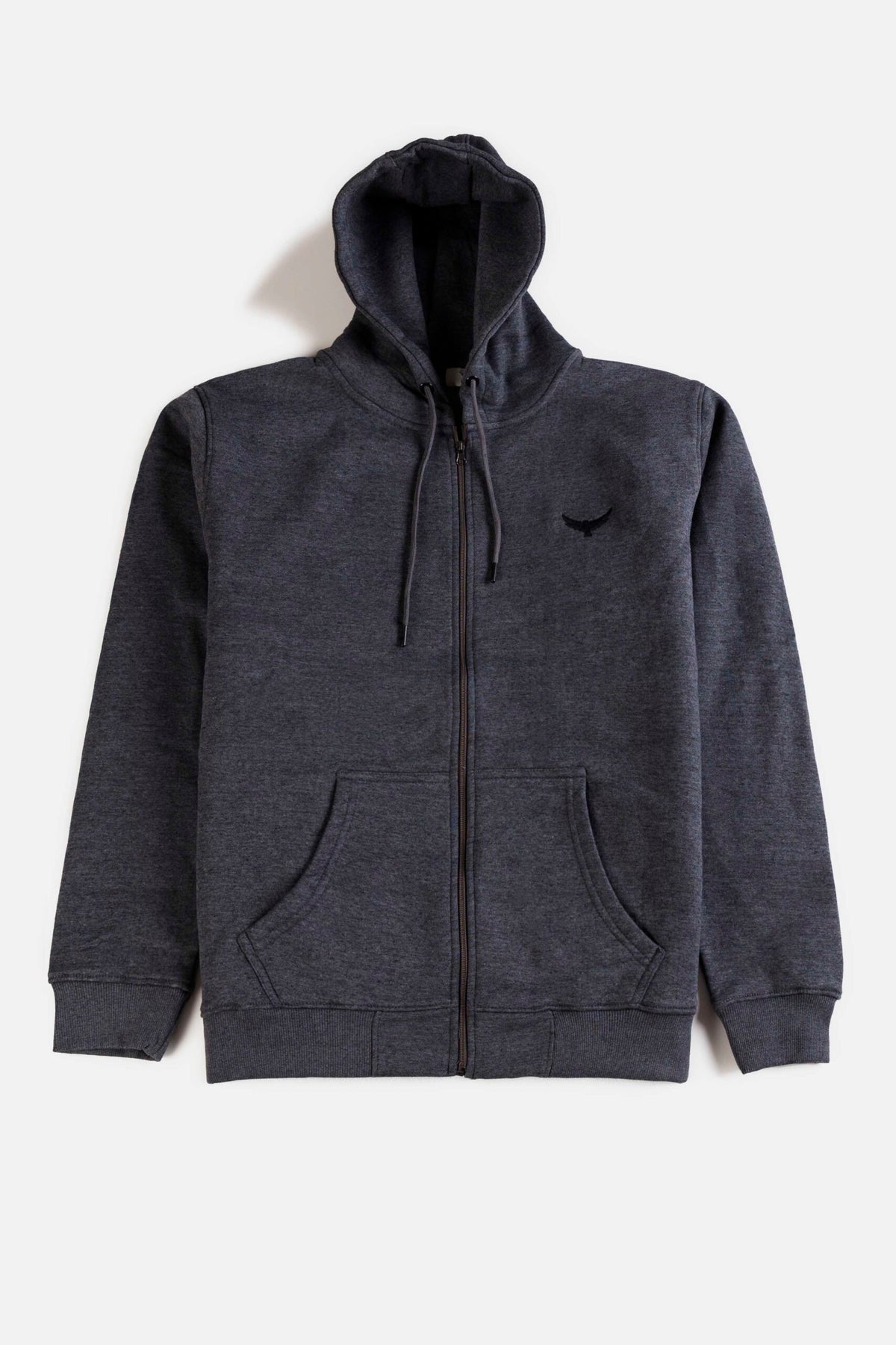 Premium Fleece Zip Hoodie - Charcoal