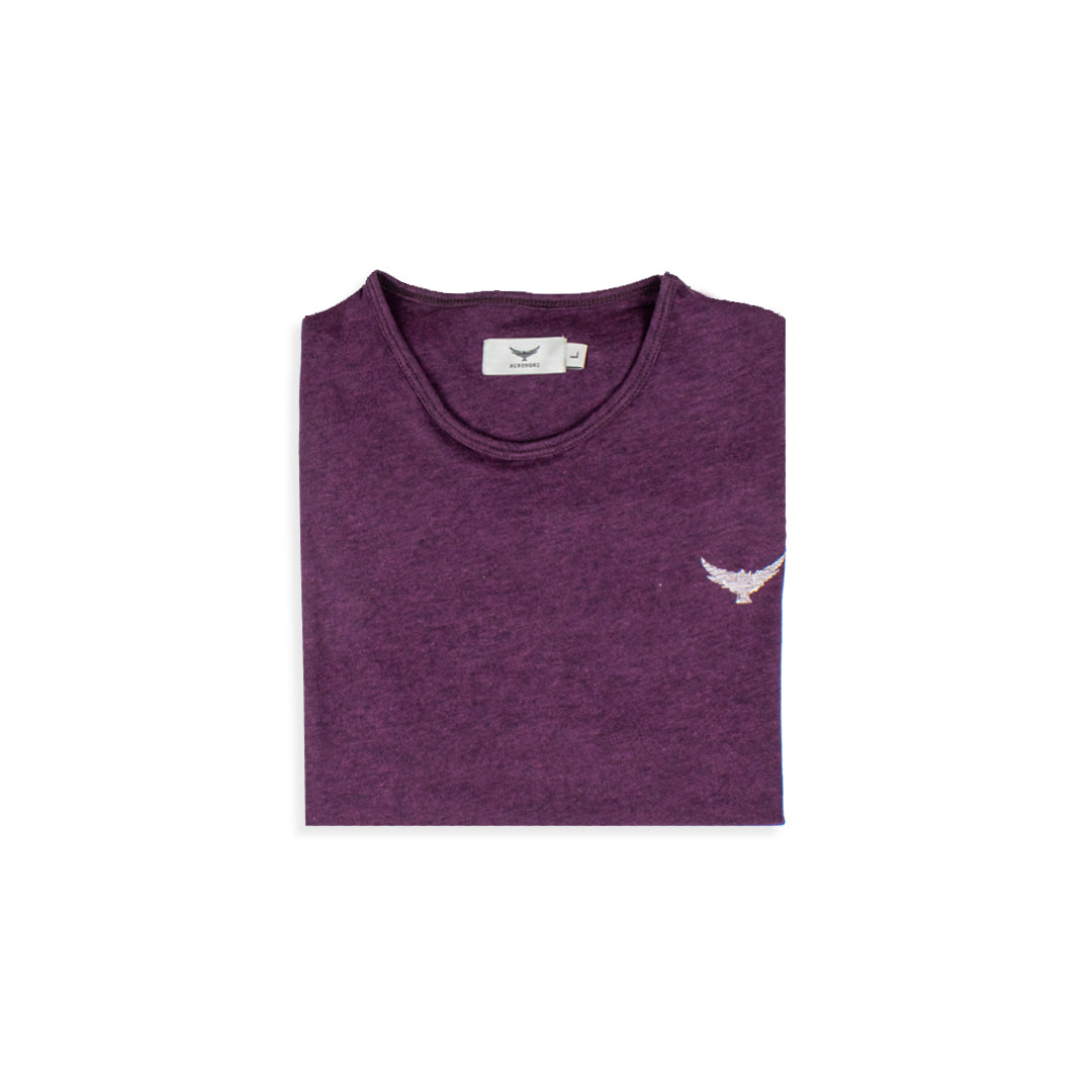 Premium Cotton T Shirt - Wine