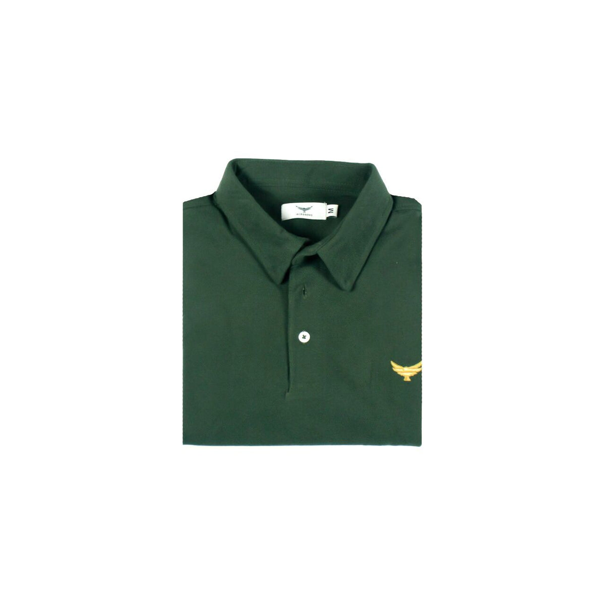 Self Collar Full Polo Shirt - Army Green